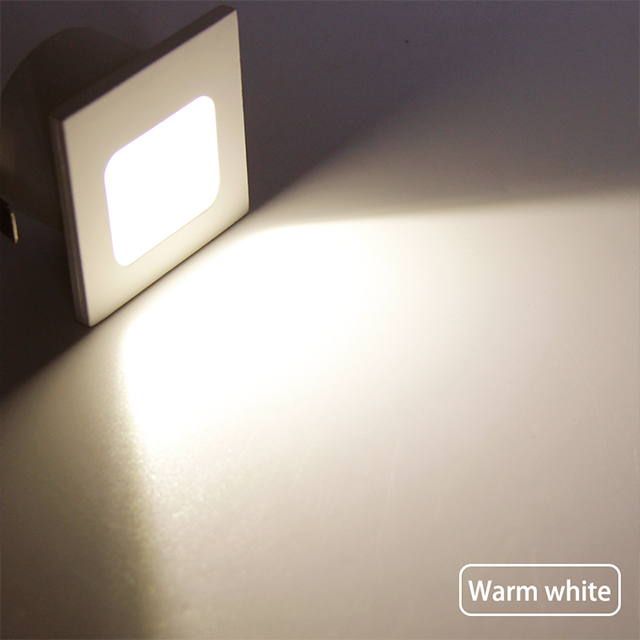 Indoor 1w square step lighting mini recessed led wall stair light