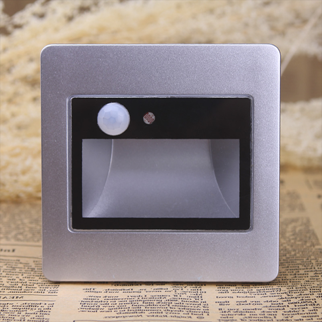 ABS Square Sensor Stair Led Light Bedroom Wall Led Light Indoor Led Staircase Lighting